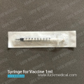 Syringe Luer Lock Without Needle for Vaccine Injection